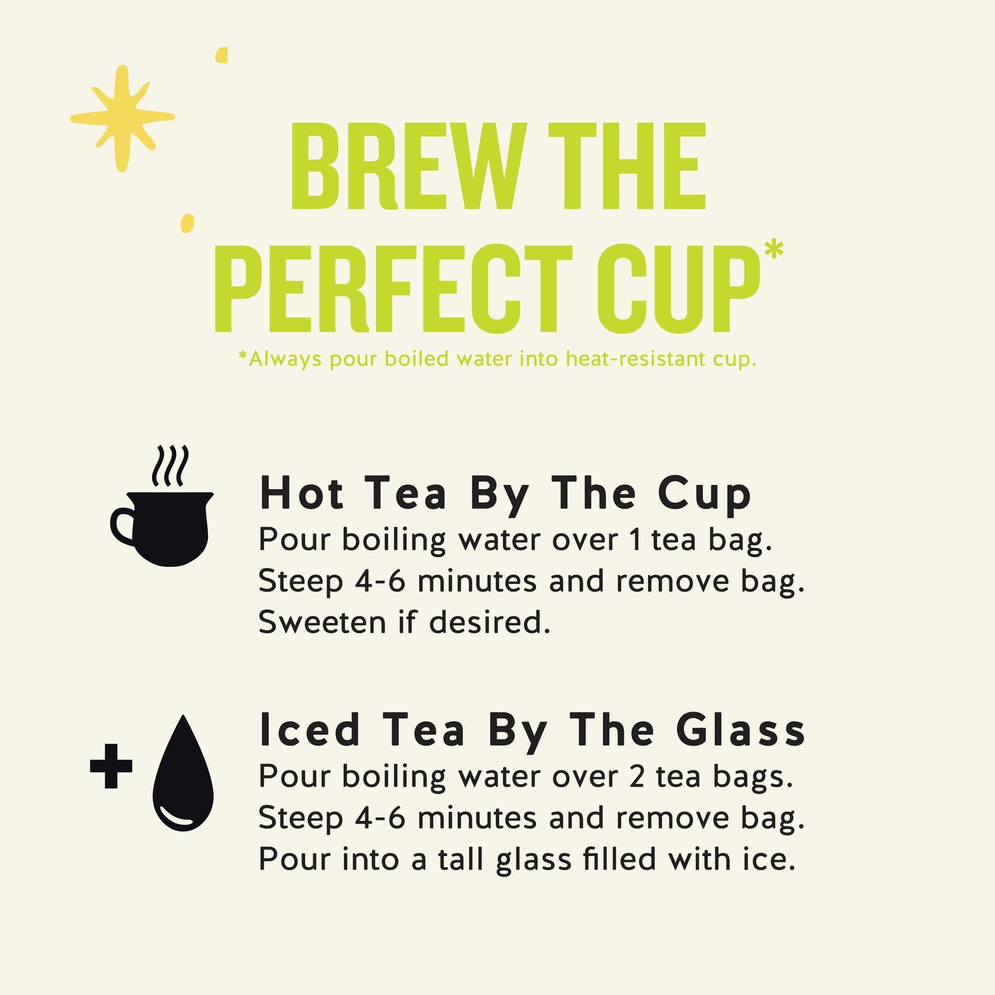 High Caffeine Energy Green Tea Bags (12 Count)