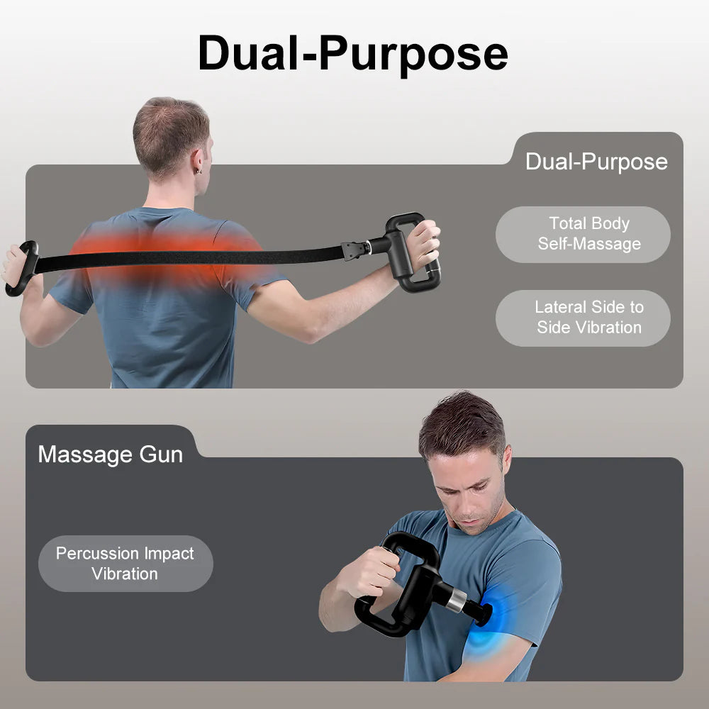Best Selling Fascia Massager with Waist Belt - 6-Speed Deep Muscle Massager, Portable Fitness and Relaxation Therapy Equipment