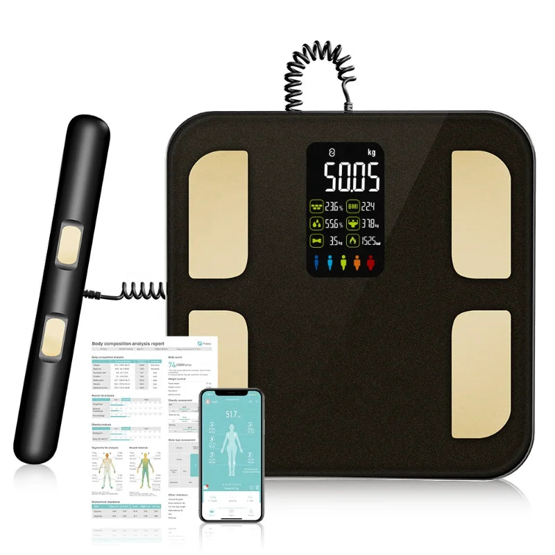 Smart Bioimpedance Scale Smart Body Composition Scale Digital Scale Body Fat Weight Scale Balance Bioimpedance Scale