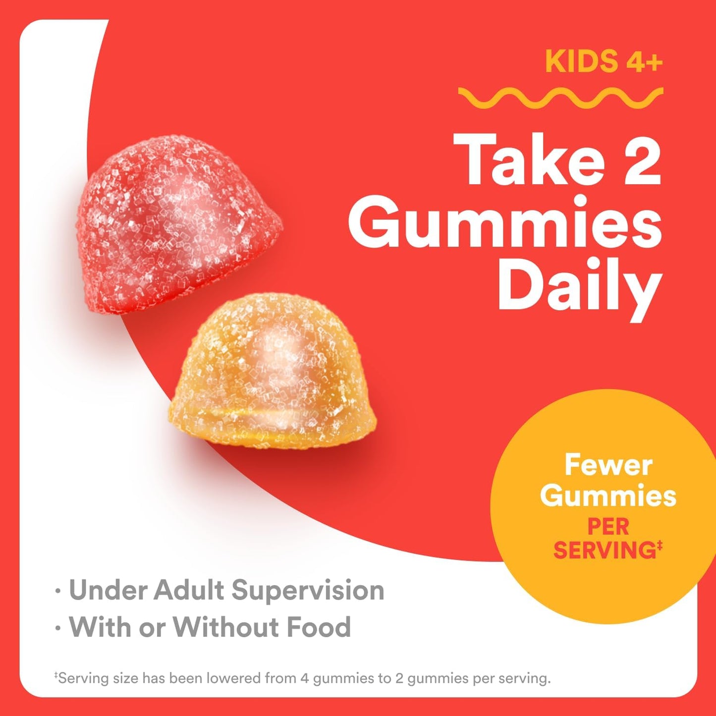 Kids Multivitamin Gummies - Improved Formula: Omega 3 (DHA/EPA), Vitamins D3, C, B12, B6, Vitamin A, K & Zinc, Gluten Free, Three Fruit Flavors, 60 Count (30 Day Supply)