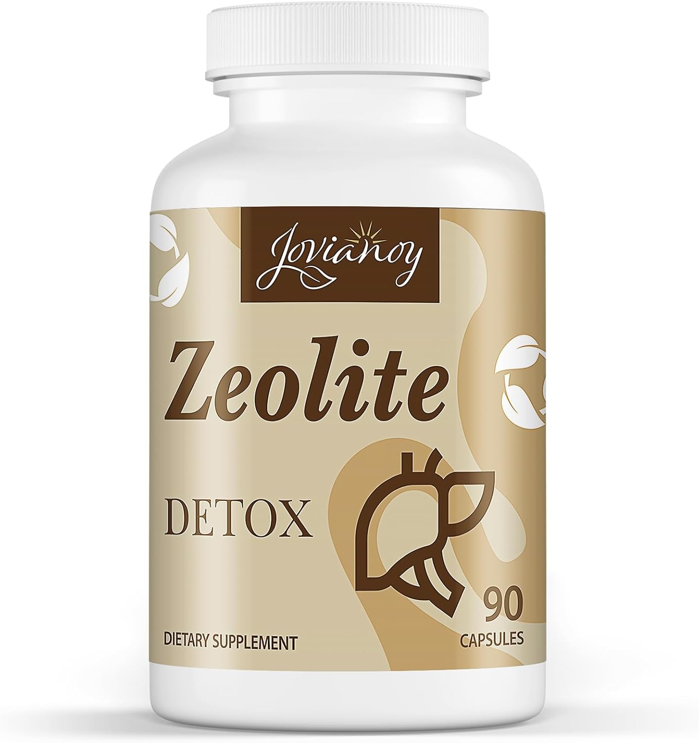 Zeolite Detox Capsules, Organic Activated Charcoal, Bentonite Clay, 1-2 Îm Clinoptilolite, Maximum Absorption, Gut Liver Detox Cleanse Full Body for Women Men, 90 Capsules