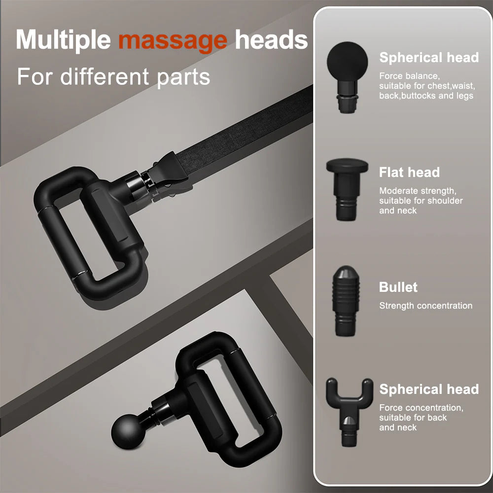 Best Selling Fascia Massager with Waist Belt - 6-Speed Deep Muscle Massager, Portable Fitness and Relaxation Therapy Equipment