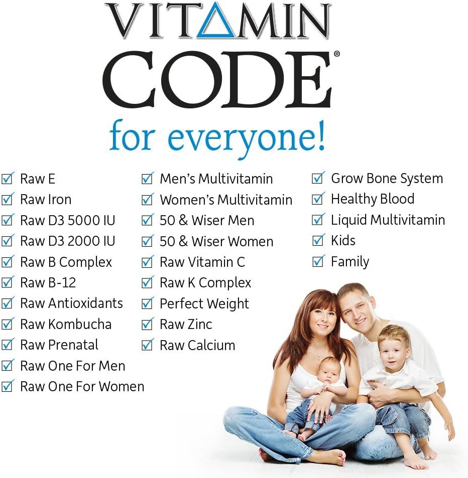 Vitamin Code Raw One for Men, Once Daily Multivitamin for Men, One a Day Mens Vitamins plus Fruit, Veggies & Probiotics for Mens Health, Vegetarian Mens Multivitamins, 30 Capsules
