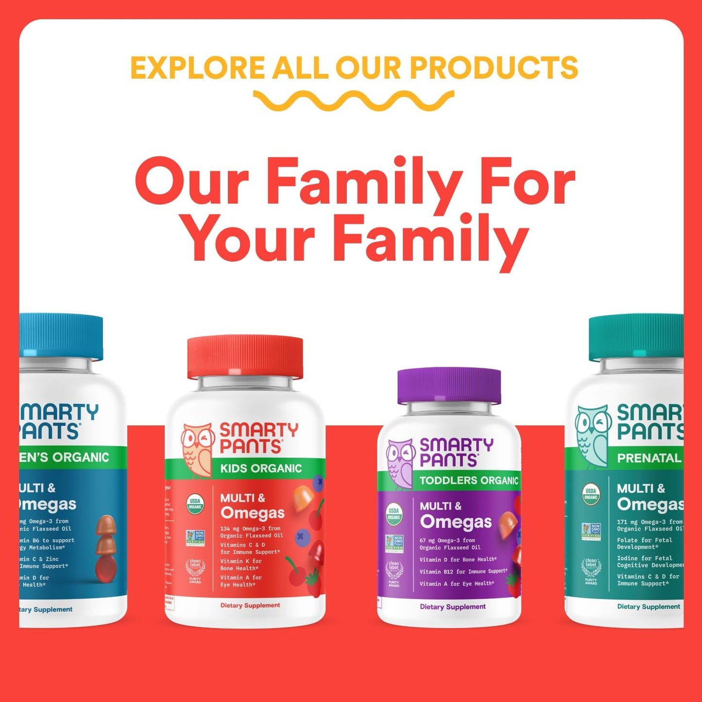 Kids Multivitamin Gummies - Improved Formula: Omega 3 (DHA/EPA), Vitamins D3, C, B12, B6, Vitamin A, K & Zinc, Gluten Free, Three Fruit Flavors, 60 Count (30 Day Supply)