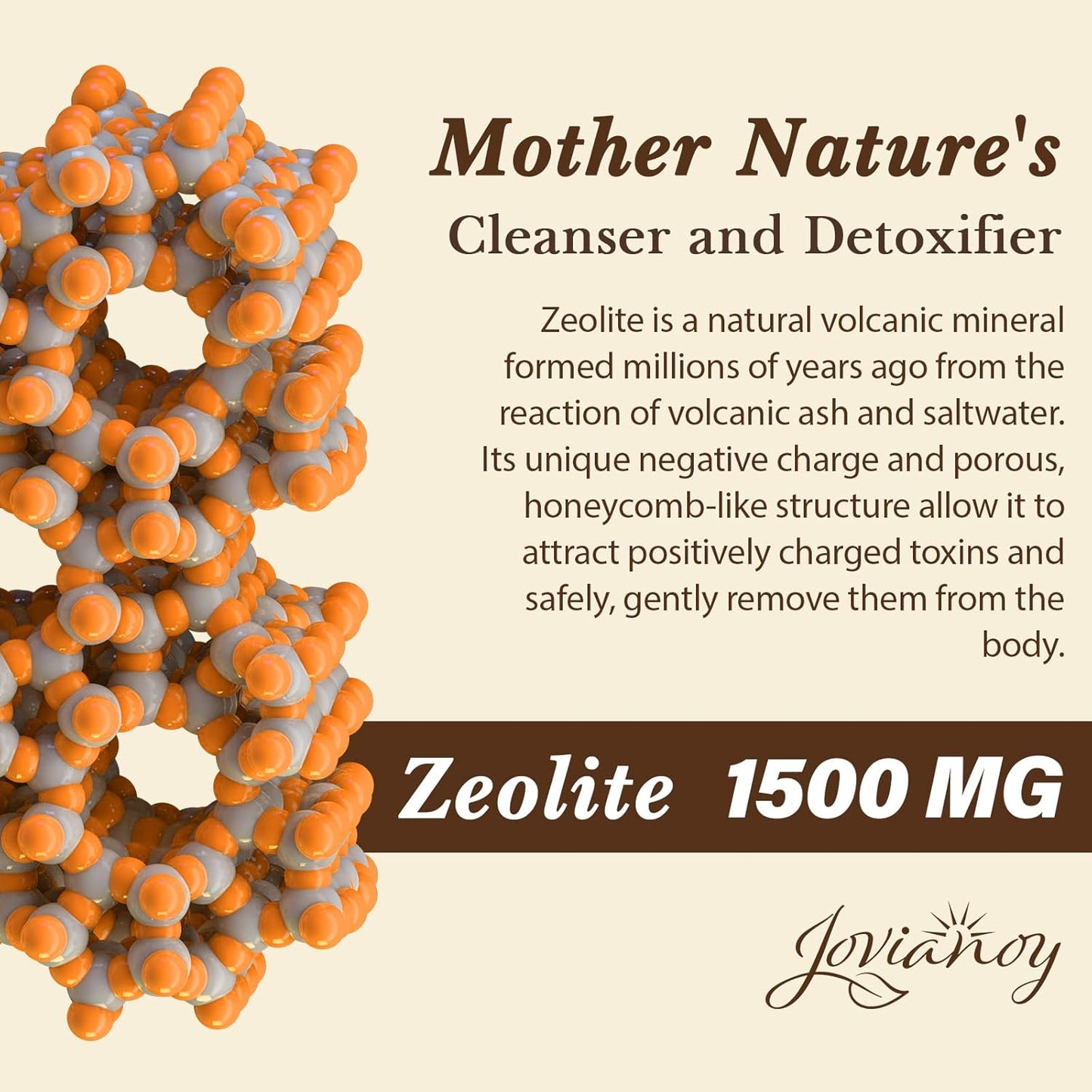 Zeolite Detox Capsules, Organic Activated Charcoal, Bentonite Clay, 1-2 Îm Clinoptilolite, Maximum Absorption, Gut Liver Detox Cleanse Full Body for Women Men, 90 Capsules