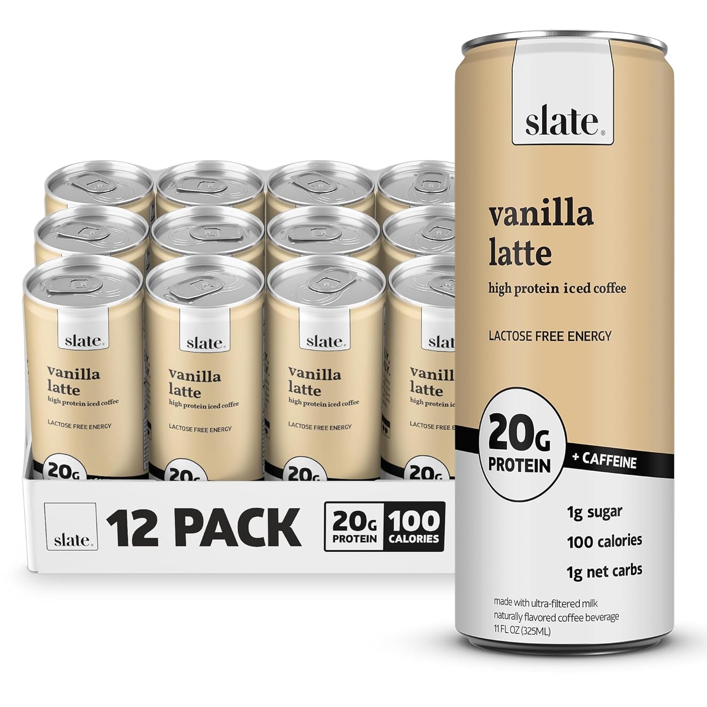 Milk - High Protein Milk Shake - Core Variety Pack - Classic Chocolate, Dark Chocolate, French Vanilla - Lactose Free, 20G Protein, 1G Sugar, 100 Calories, 1-2G Net Carbs - 11 Fl Oz, 12 Cans
