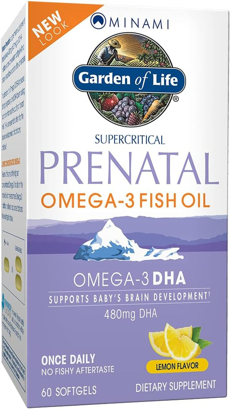 Prenatal DHA Omega 3 Fish Oil - Minami Natural Prenatal, 60 Softgels
