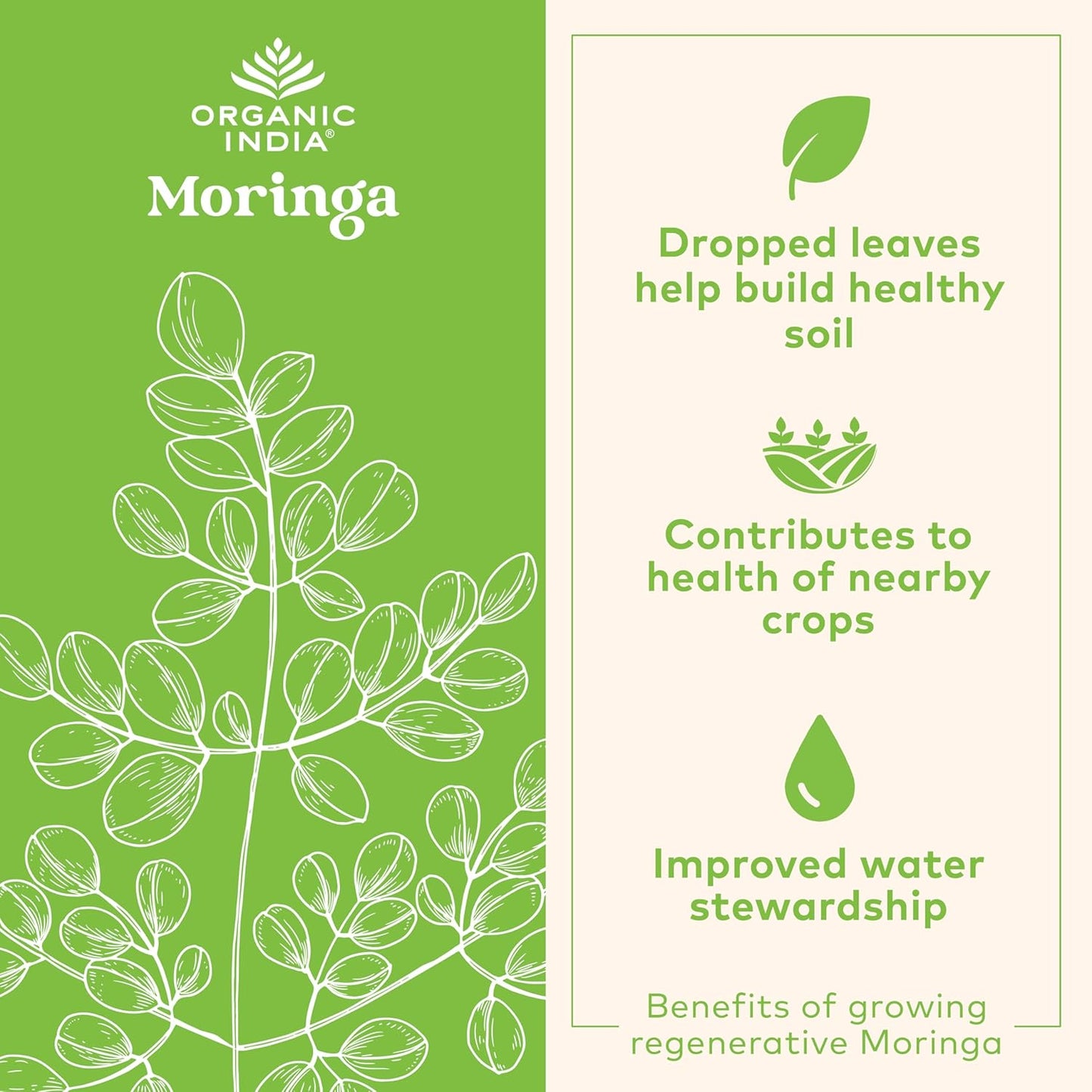 Moringa Capsules Organic - Moringa Supplement - Green Superfood, Moringa Leaf Capsules, Pure Supergreen, Vegan Greens, Nature'S Multivitamin, Vegan, Gluten-Free - 90 Capsules