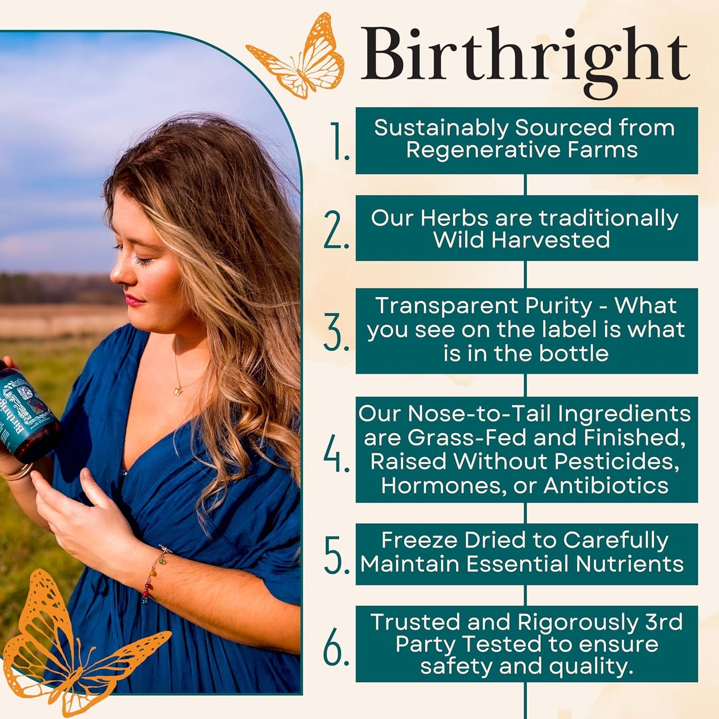 Complete Prenatal Supplement for Fetal Development… Folate, Choline + DHA, from Grass Fed Liver, Fish Eggs, Colostrum, Bone Marrow, with All Natural Herbal Blend Bloom