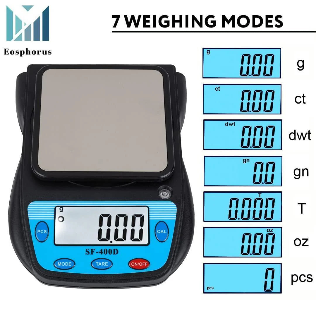 Ounce Carat and Gram Scale 0.01G Accuracy Digital Balance Scientific Laboratory