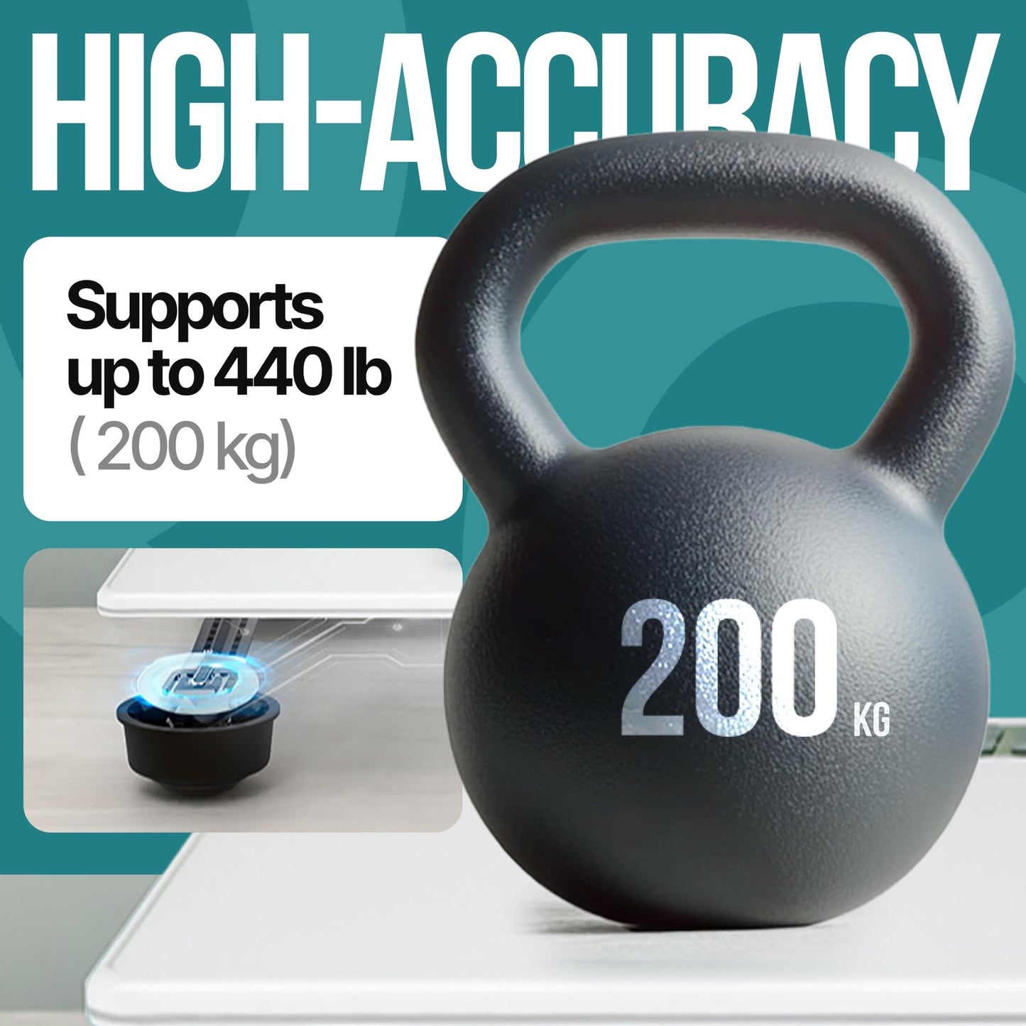 Digital Bathroom Scale for Body Weight Large Platform 12 Inch 30Cm High