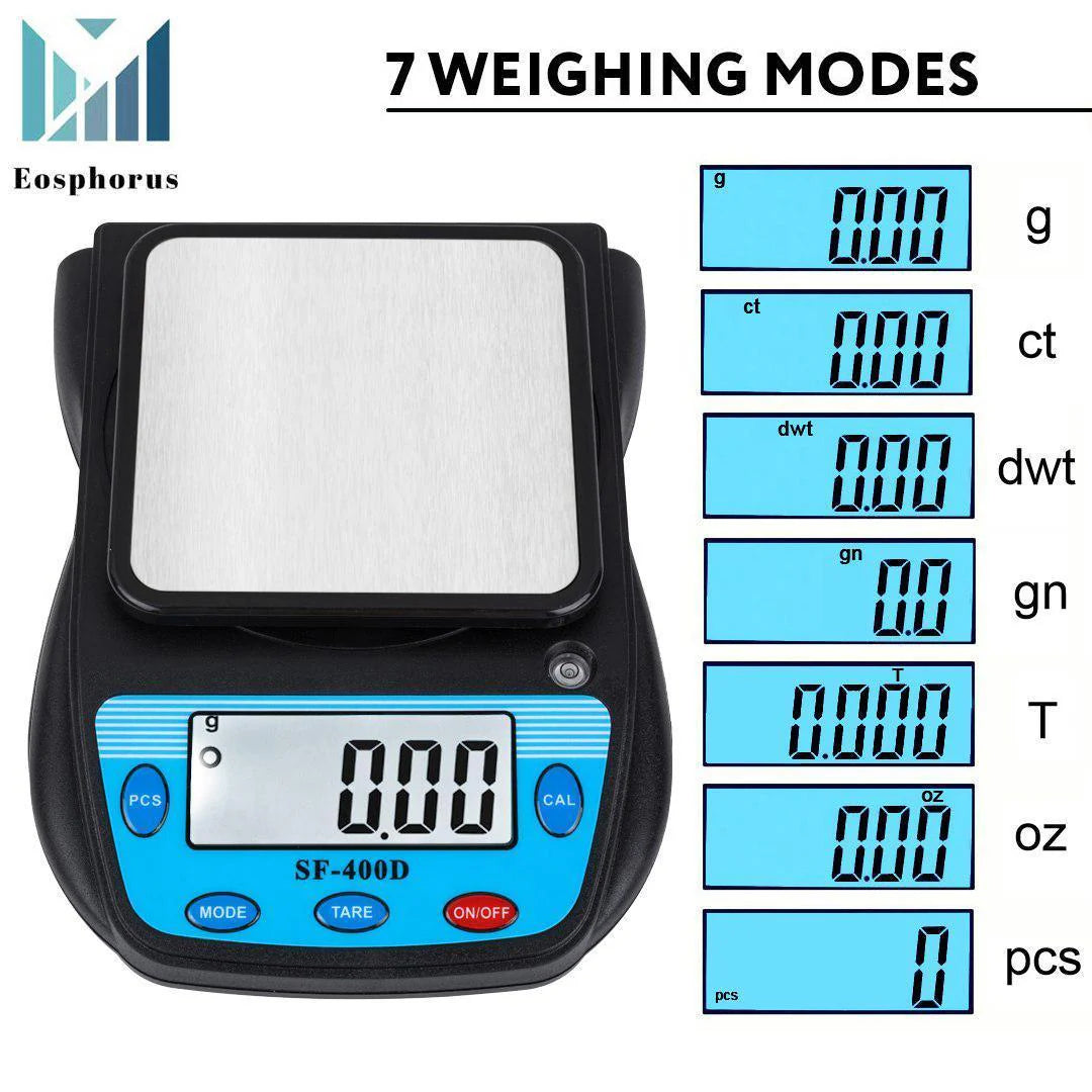 Ounce Carat and Gram Scale 0.01G Accuracy Digital Balance Scientific Laboratory