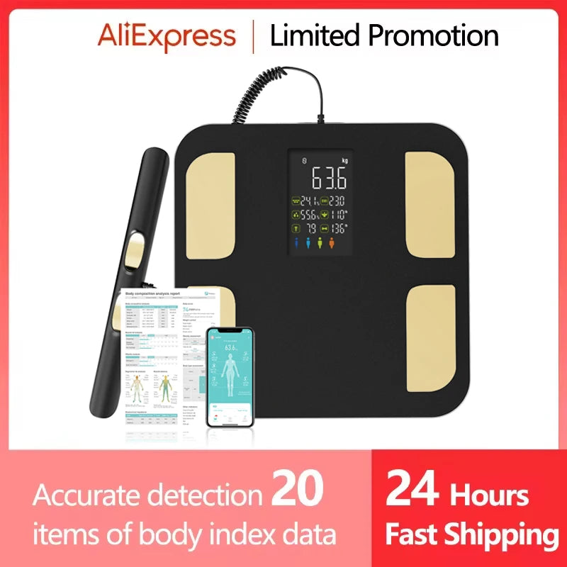 Smart Bioimpedance Scale Smart Body Composition Scale Digital Scale Body Fat Weight Scale Balance Bioimpedance Scale