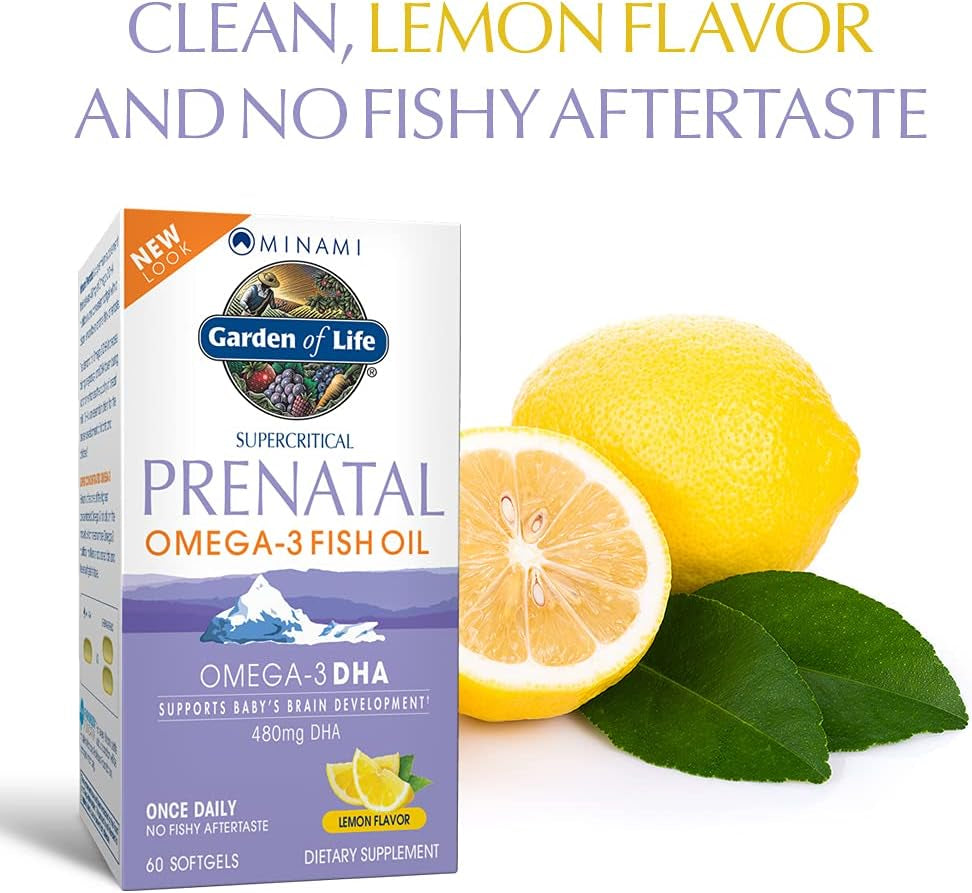 Prenatal DHA Omega 3 Fish Oil - Minami Natural Prenatal, 60 Softgels