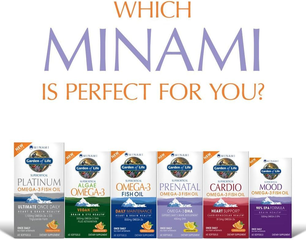 Prenatal DHA Omega 3 Fish Oil - Minami Natural Prenatal, 60 Softgels