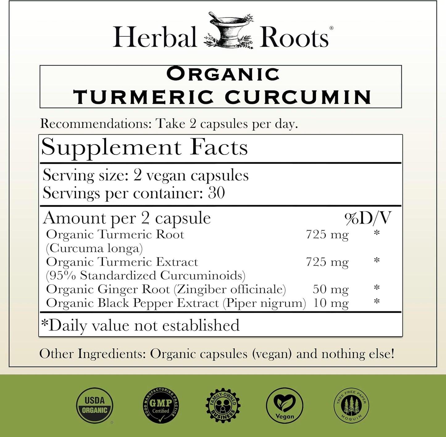 - Turmeric Curcumin Capsules - Extra Strength - 1000Mg Pure Organic Turmeric Supplement, 95% Standardized Curcumin Extract with Bioperine Pepper and Ginger