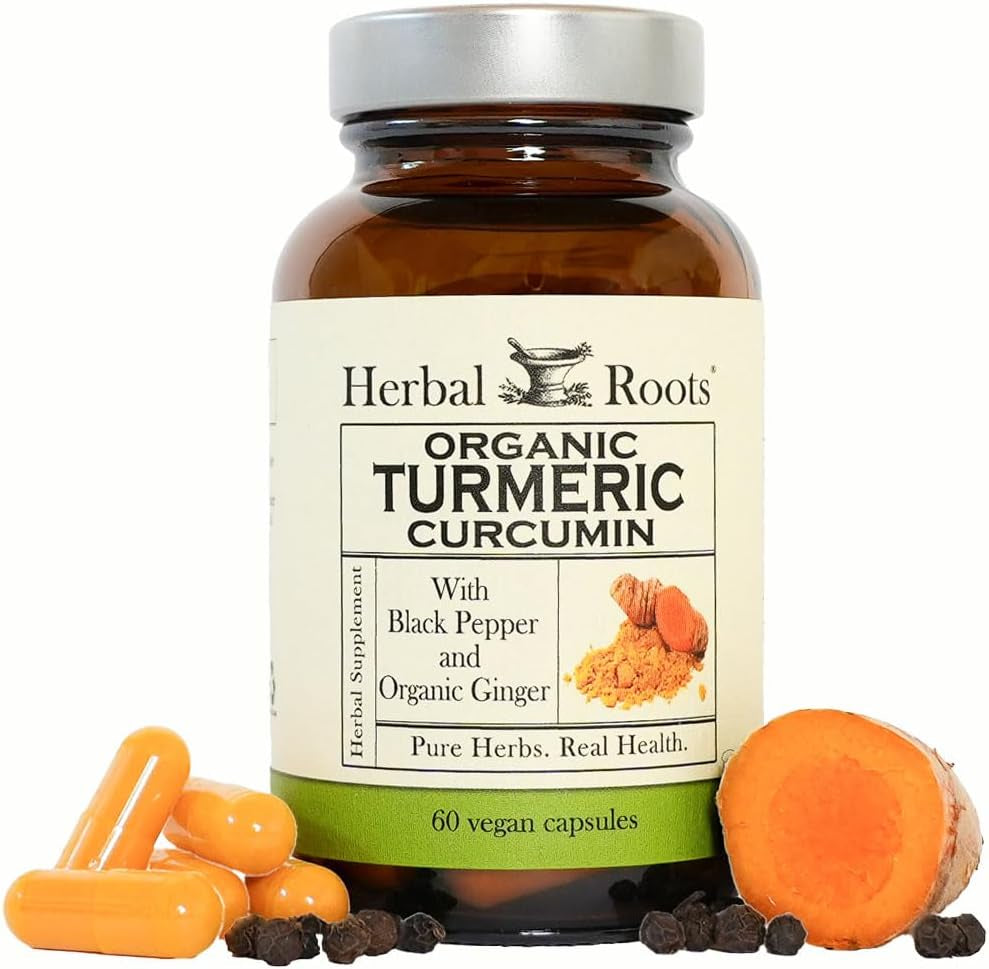 - Turmeric Curcumin Capsules - Extra Strength - 1000Mg Pure Organic Turmeric Supplement, 95% Standardized Curcumin Extract with Bioperine Pepper and Ginger