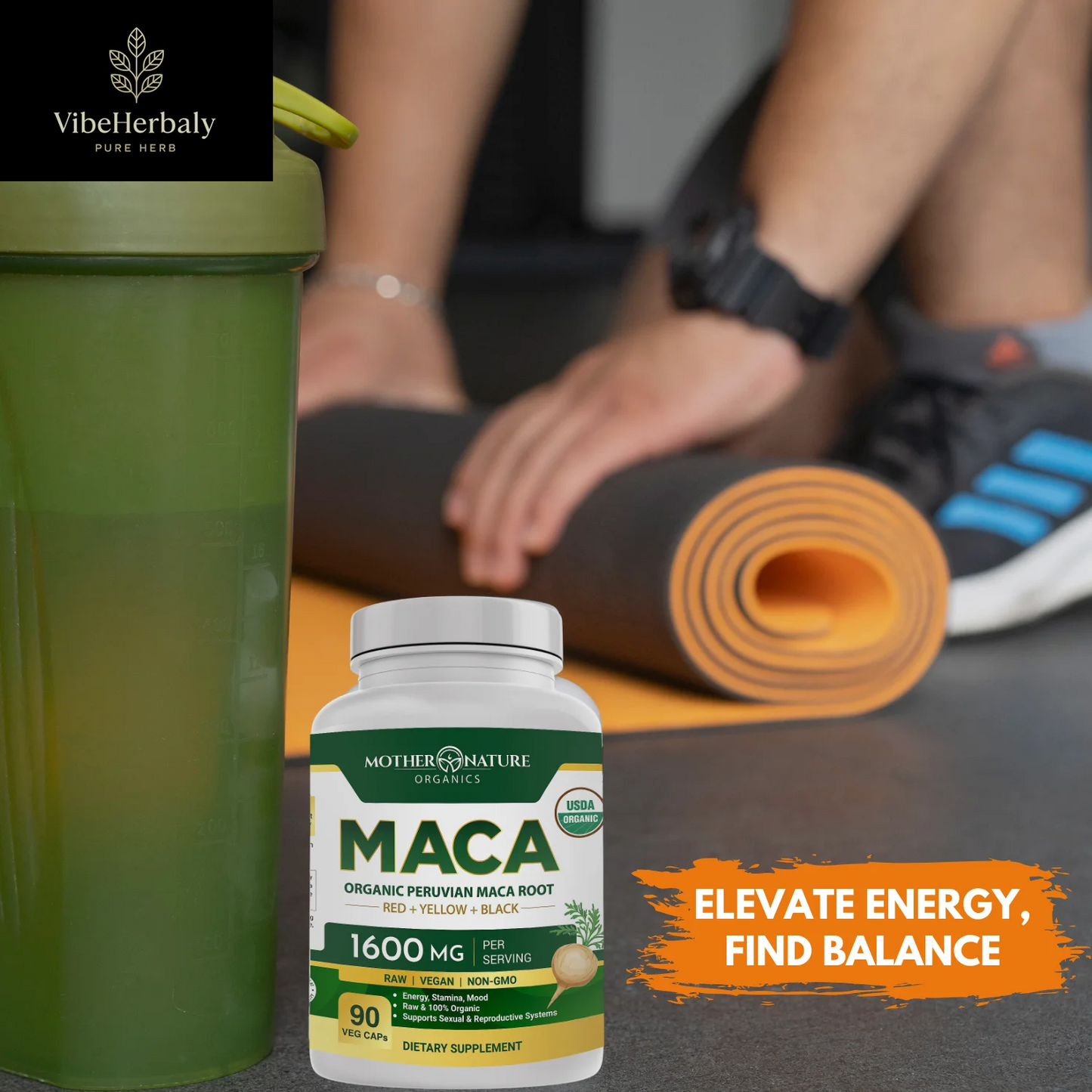 USDA Organic Maca Capsules 90 Count