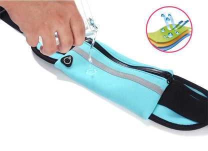 Jupitergear Sports Running Belt and Travel Fanny Pack for Jogging, Cycling and Outdoors with Water Resistant Pockets