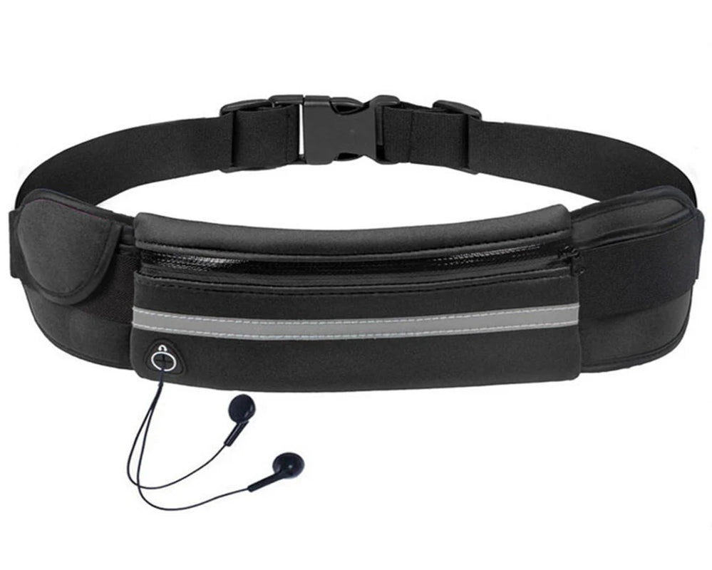 Jupitergear Sports Running Belt and Travel Fanny Pack for Jogging, Cycling and Outdoors with Water Resistant Pockets