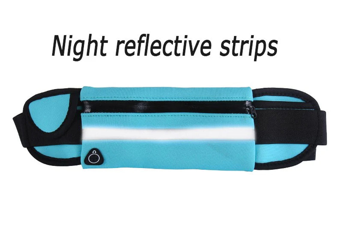 Jupitergear Sports Running Belt and Travel Fanny Pack for Jogging, Cycling and Outdoors with Water Resistant Pockets