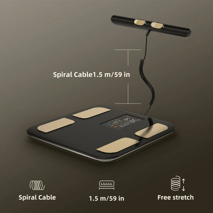 Smart Bioimpedance Scale Smart Body Composition Scale Digital Scale Body Fat Weight Scale Balance Bioimpedance Scale