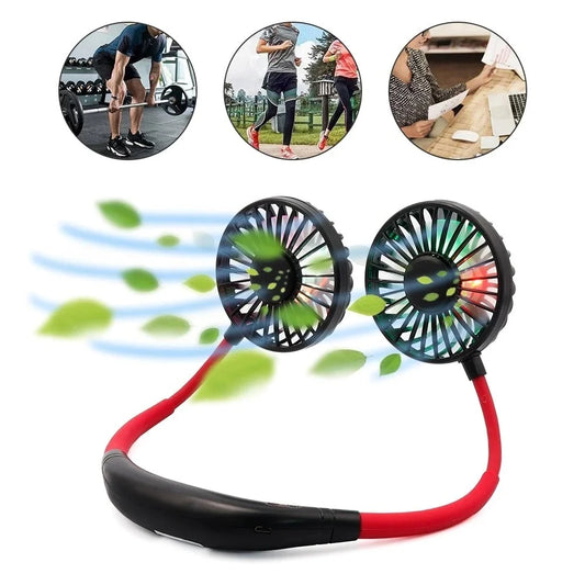 Mini Usb Rechargeable Portable Hanging Neckband Fan