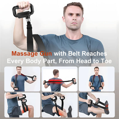 Best Selling Fascia Massager with Waist Belt - 6-Speed Deep Muscle Massager, Portable Fitness and Relaxation Therapy Equipment
