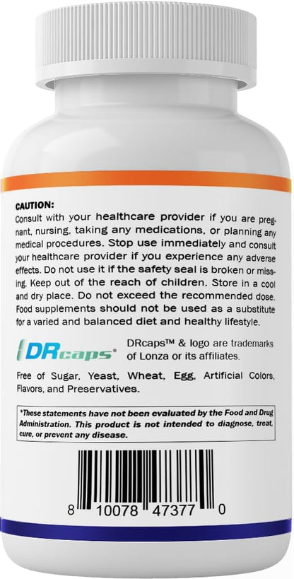 Lactobacillus Reuteri Complex – 22 Billion CFU per Delayed Release Capsule – 60 Capsules – Digestive & Gut Health Support – with Prebiotic Inulin Fiber