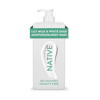 Moisturizing Body Wash Contains Naturally Derived Ingredients | for Women & Men, Sulfate, Paraben, & Dye Free Leaving Skin Soft and Hydrated | Shea Butter & Almond 18 Oz