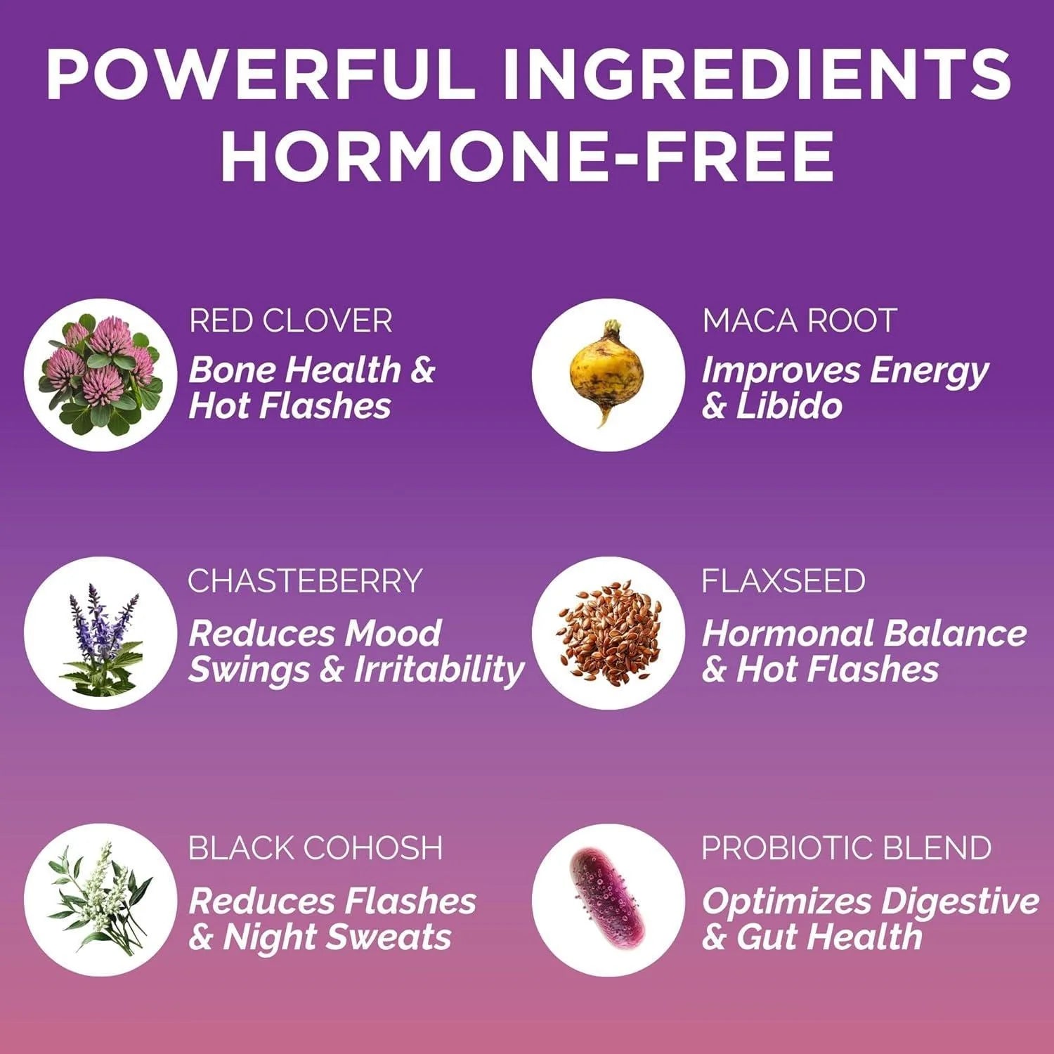 Clear Ultimate Menopause Support Symptom Relief 8In1 Probiotic 60 Capsules