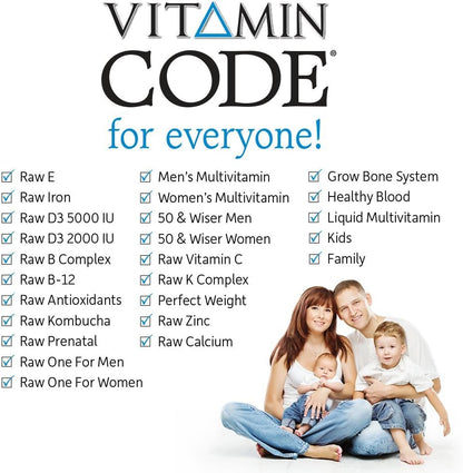 Vitamin Code Raw One for Men, Once Daily Multivitamin for Men, One a Day Mens Vitamins plus Fruit, Veggies & Probiotics for Mens Health, Vegetarian Mens Multivitamins, 30 Capsules
