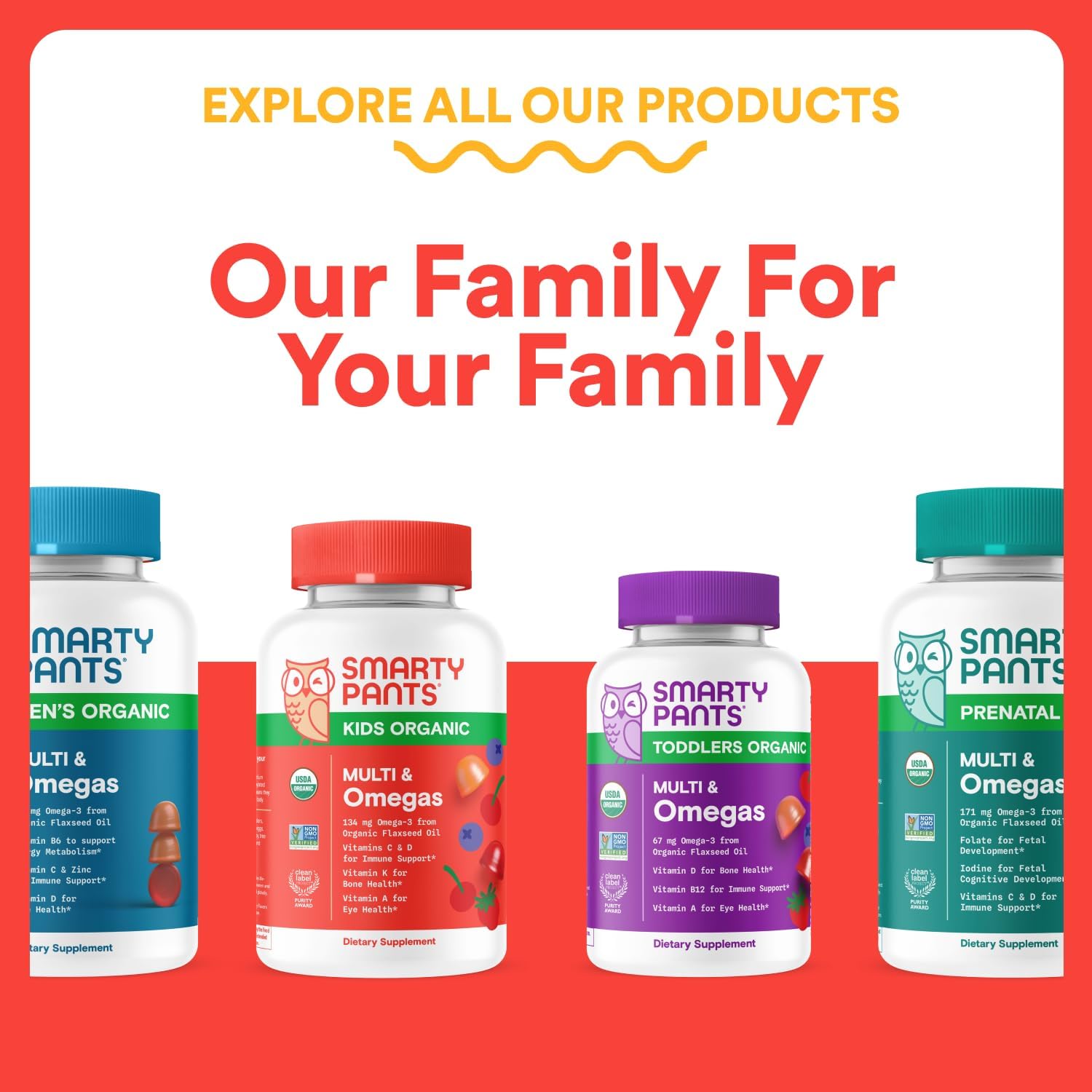 Kids Multivitamin Gummies - Improved Formula: Omega 3 (DHA/EPA), Vitamins D3, C, B12, B6, Vitamin A, K & Zinc, Gluten Free, Three Fruit Flavors, 60 Count (30 Day Supply)