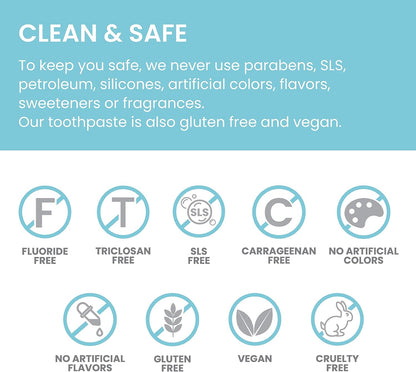 Botanique Whitening Complete Care Toothpaste, Teeth Whitening, Fights Plaque, Fluoride Free, No Artificial Flavors, SLS Free, Cruelty Free, Foaming, Simply Mint Flavor, 5.29 Oz, 2 Pack