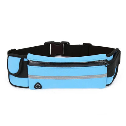 Jupitergear Sports Running Belt and Travel Fanny Pack for Jogging, Cycling and Outdoors with Water Resistant Pockets