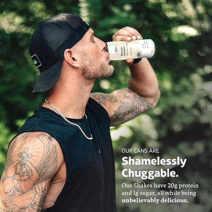 Milk - High Protein Milk Shake - Core Variety Pack - Classic Chocolate, Dark Chocolate, French Vanilla - Lactose Free, 20G Protein, 1G Sugar, 100 Calories, 1-2G Net Carbs - 11 Fl Oz, 12 Cans