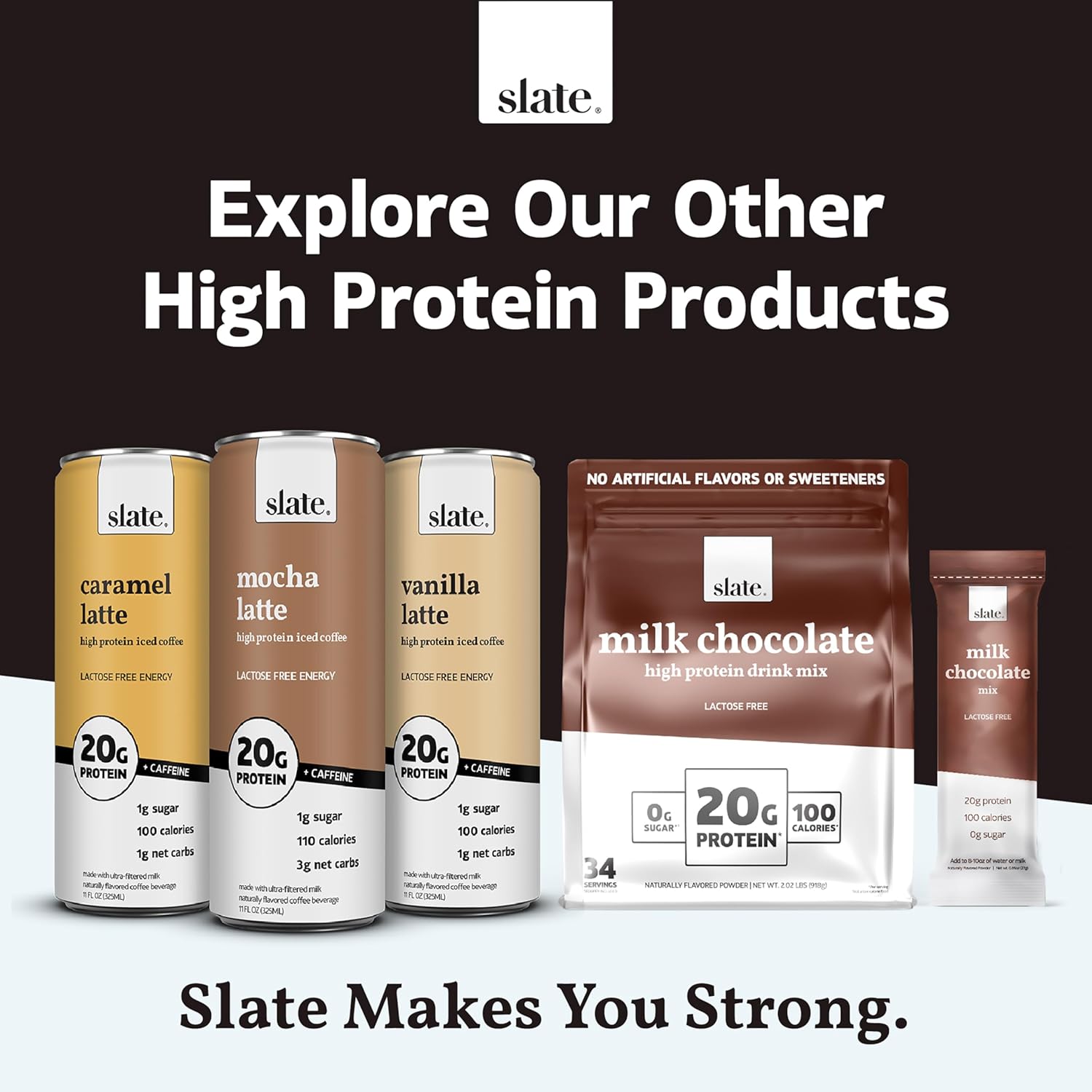 Milk - High Protein Milk Shake - Core Variety Pack - Classic Chocolate, Dark Chocolate, French Vanilla - Lactose Free, 20G Protein, 1G Sugar, 100 Calories, 1-2G Net Carbs - 11 Fl Oz, 12 Cans