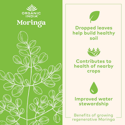 Moringa Capsules Organic - Moringa Supplement - Green Superfood, Moringa Leaf Capsules, Pure Supergreen, Vegan Greens, Nature'S Multivitamin, Vegan, Gluten-Free - 90 Capsules