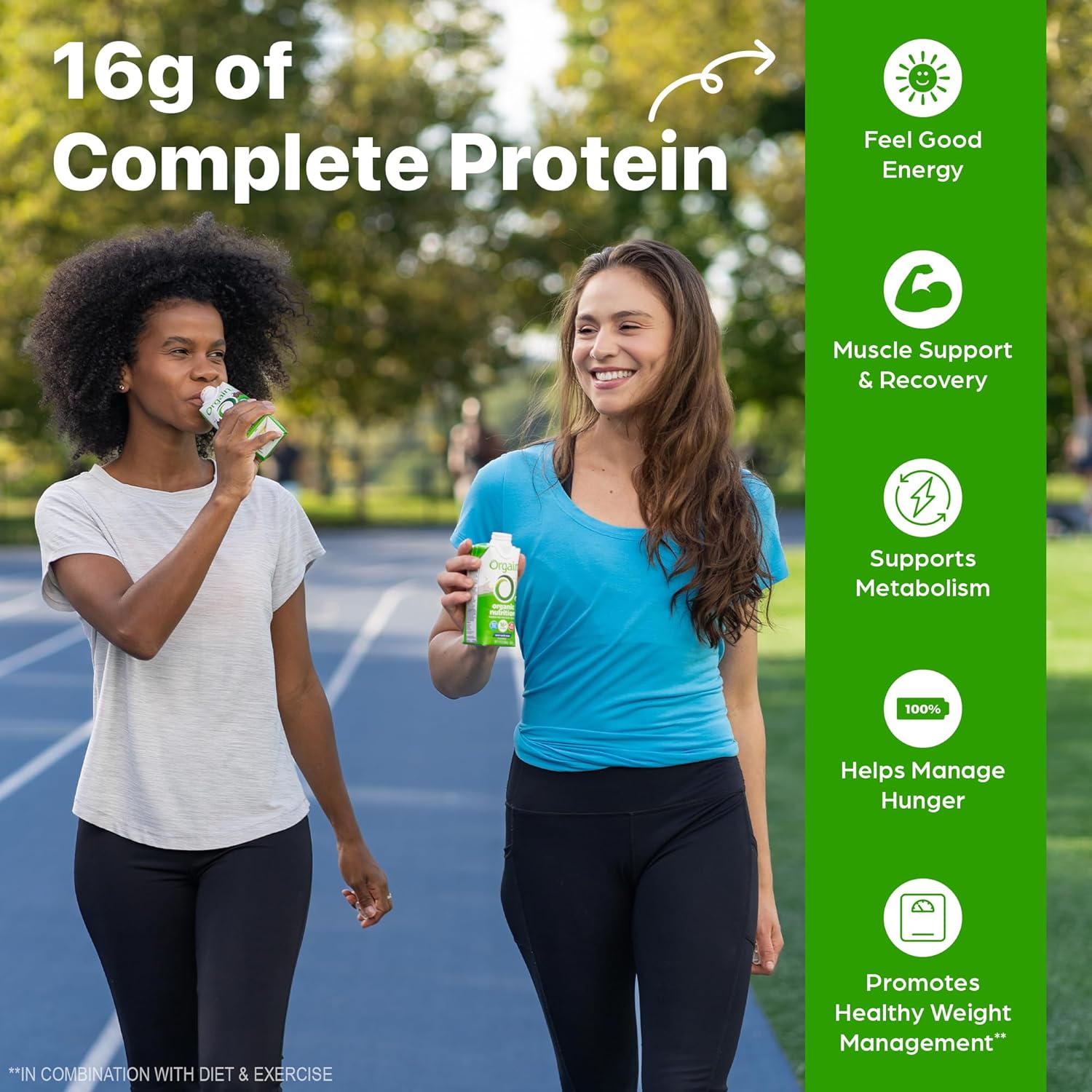 Organic Nutritional Protein Shake, Vanilla Bean - 16G Grass Fed Whey Protein, Meal Replacement, 20 Vitamins & Minerals, Fruits & Vegetables, Gluten Free, Non-Gmo, 11 Fl Oz (12 Pack)