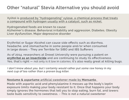 Enzo Easy Use Organic Stevia Powder 200G (7.05Oz / 1600 Servings) All Natural Alternative Sweetener 12 X Sweeter than Processed Sugar with No Artificial Additives & Fillers