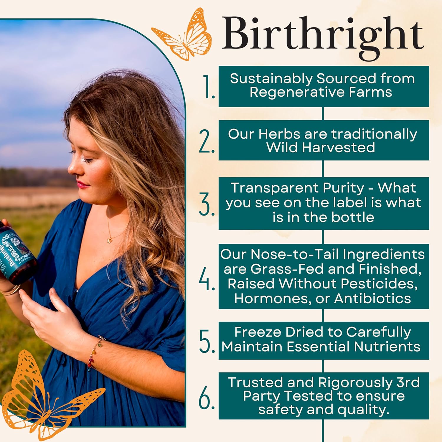 Complete Prenatal Supplement for Fetal Development… Folate, Choline + DHA, from Grass Fed Liver, Fish Eggs, Colostrum, Bone Marrow, with All Natural Herbal Blend Bloom