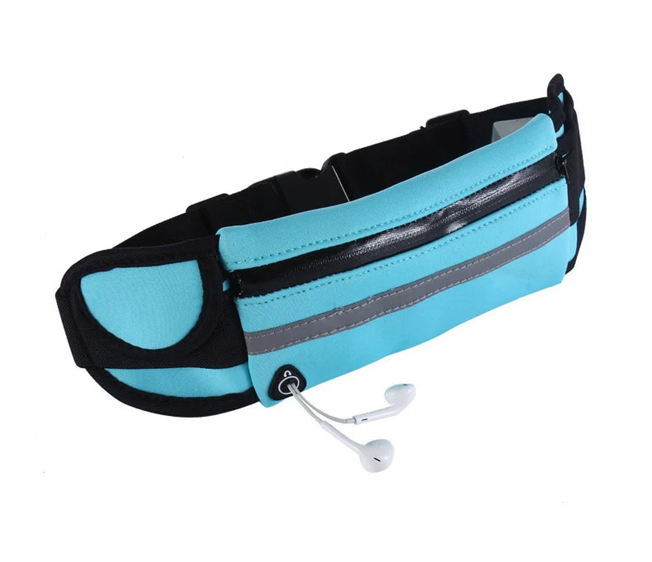 Jupitergear Sports Running Belt and Travel Fanny Pack for Jogging, Cycling and Outdoors with Water Resistant Pockets