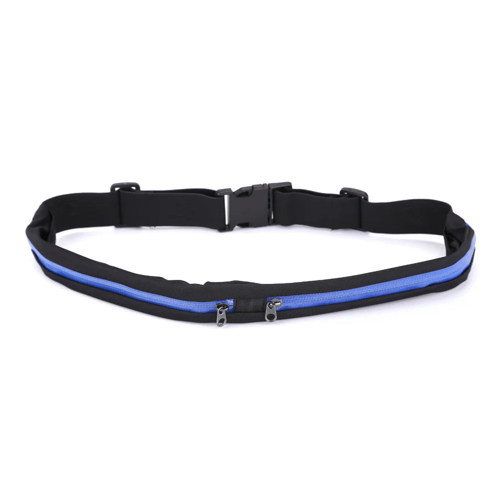 Jupitergear Dual Pocket Running Belt Sports and Travel Fanny Pack for Jogging, Cycling and Outdoors