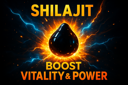 Can you create me a picture for Shilajit that is vibrant, explosive, eye-catching, sale sale-boosting? Something that will draw in the compulsive shopper and make them want to click on it and buy.