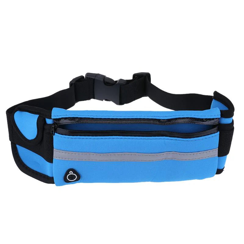 Jupitergear Sports Running Belt and Travel Fanny Pack for Jogging, Cycling and Outdoors with Water Resistant Pockets