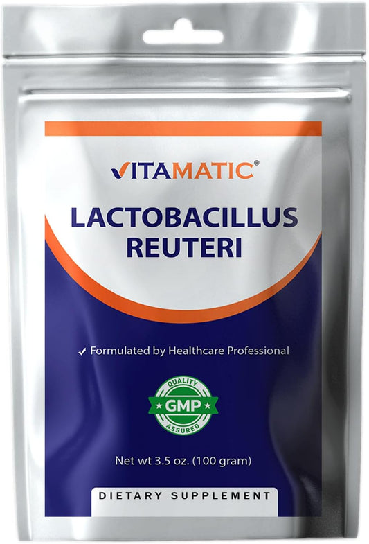 Lactobacillus Reuteri Probiotic Powder - Digestive Health Support - 100 Gram (3.5 OZ) - 100 Servings