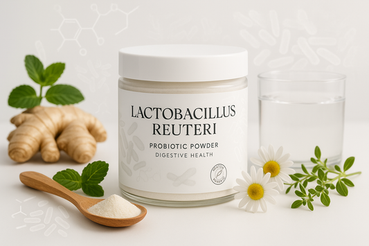 For my herbal shopify store, I really need to boost sales. I need customer trust. I need repeat customers. I need an image for each herb that will draw in customers of all types. The compulsive buyers, the TikTok buyers, the upscale buyers, older generation, younger generation, the cheap buyers, the wealthy buyers, upper class buyers. For the herb, Lactobacillus Reuteri Probiotic Powder - Digestive Health Support.