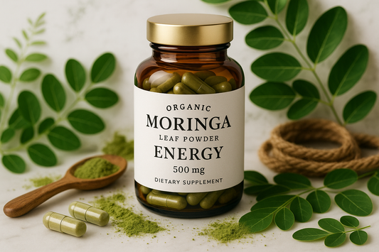 For my herbal shopify store, I really need to boost sales. I need customer trust. I need repeat customers. I need an image for each herb that will draw in customers of all types. The compulsive buyers, the TikTok buyers, the upscale buyers, older generation, younger generation, the cheap buyers, the wealthy buyers, upper class buyers. For the herb, Organic Moringa Leaf Powder Energy 500mg in capsules form