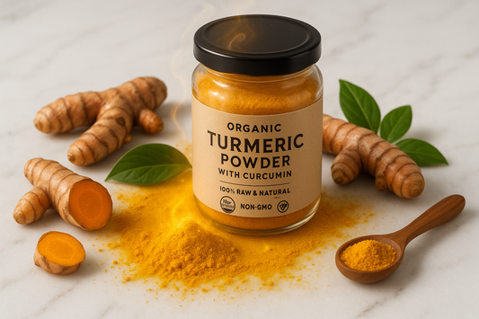 For my herbal shopify store, I really need to boost sales. I need customer trust. I need repeat customers. I need an image for each herb that will draw in customers of all types. The compulsive buyers, the TikTok buyers, the upscale buyers, older generation, younger generation, the cheap buyers, the wealthy buyers, upper class buyers. For the herb, Organic Turmeric Powder w/Curcumin Organics and Non-GMO | 100% Raw and Natural.