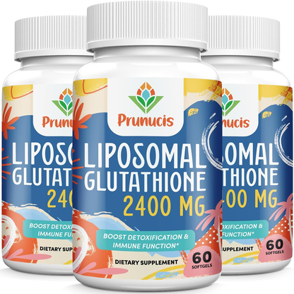 3-Pack 2400Mg Liposomal Glutathione - Glutathione Supplement (180 SOFTGELS)